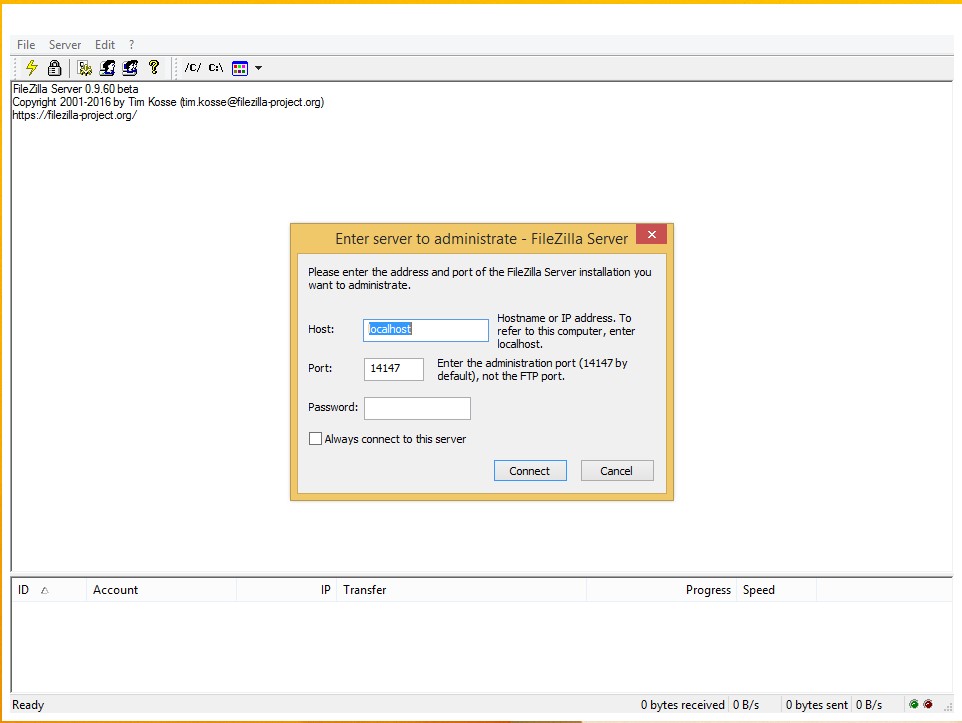 how to use filezilla with sscc