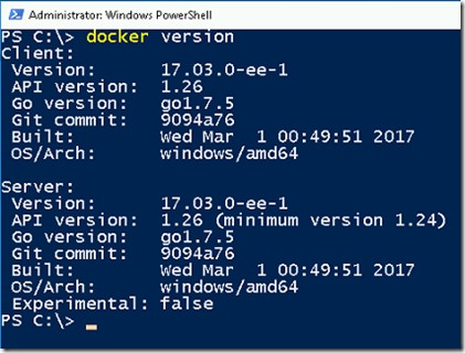 Install Docker Windows Powershell