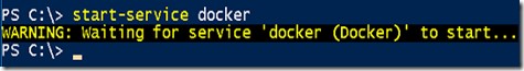 start-service docker